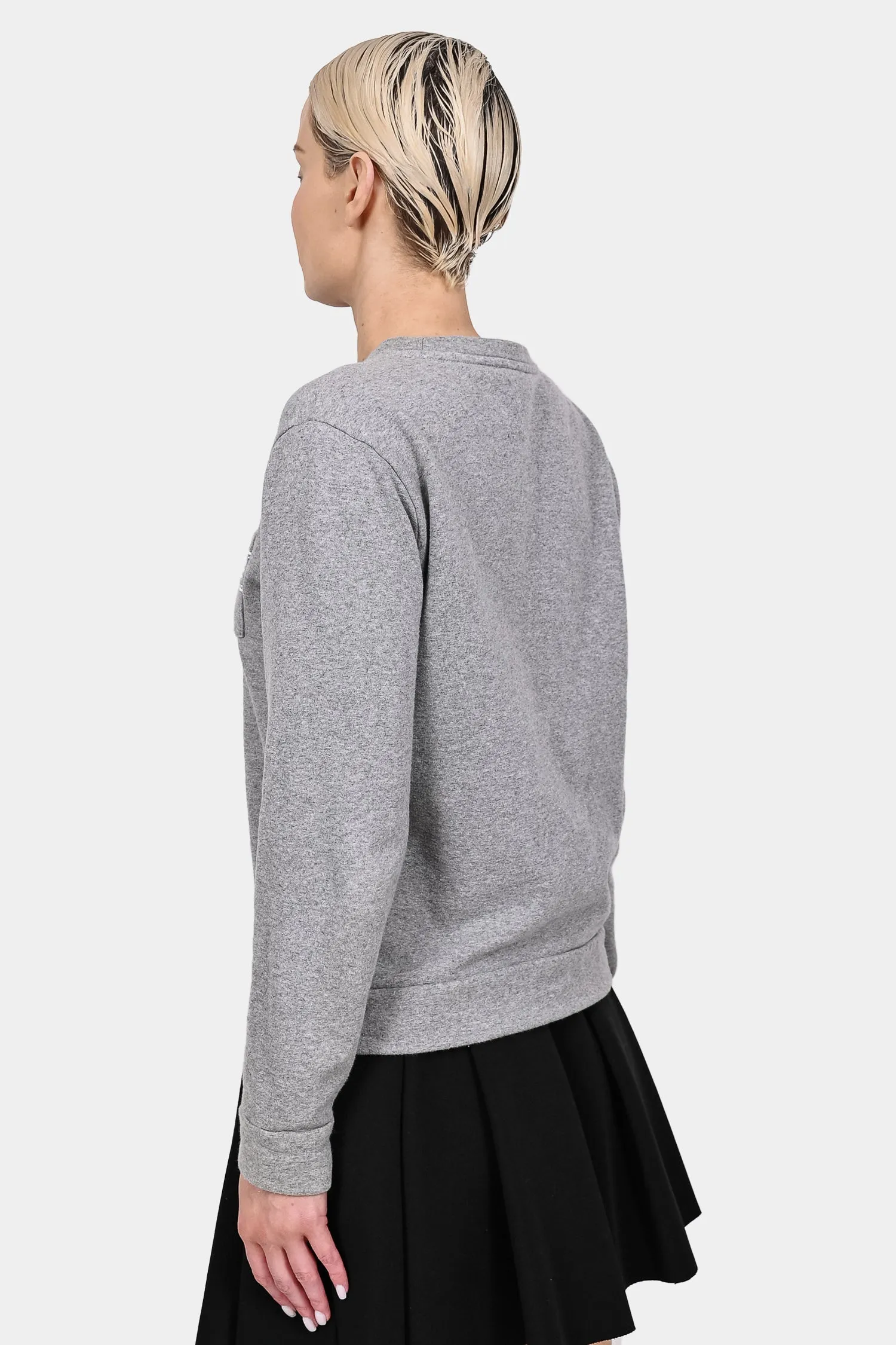 A.P.C. Grey Cotton 'Rue Madame' Crewneck Sweater Size S