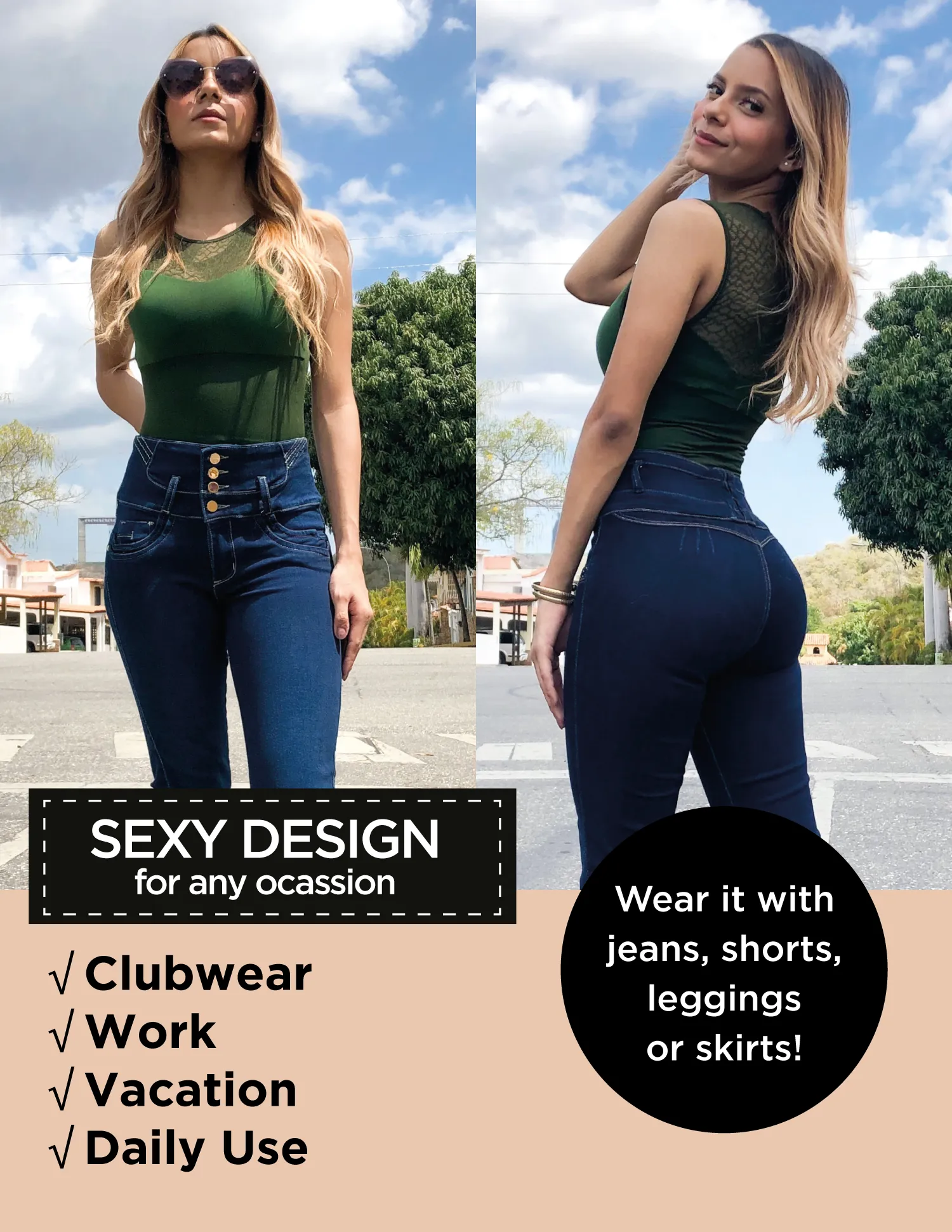 Bodysuit Clubwear Top Shapewear Charito