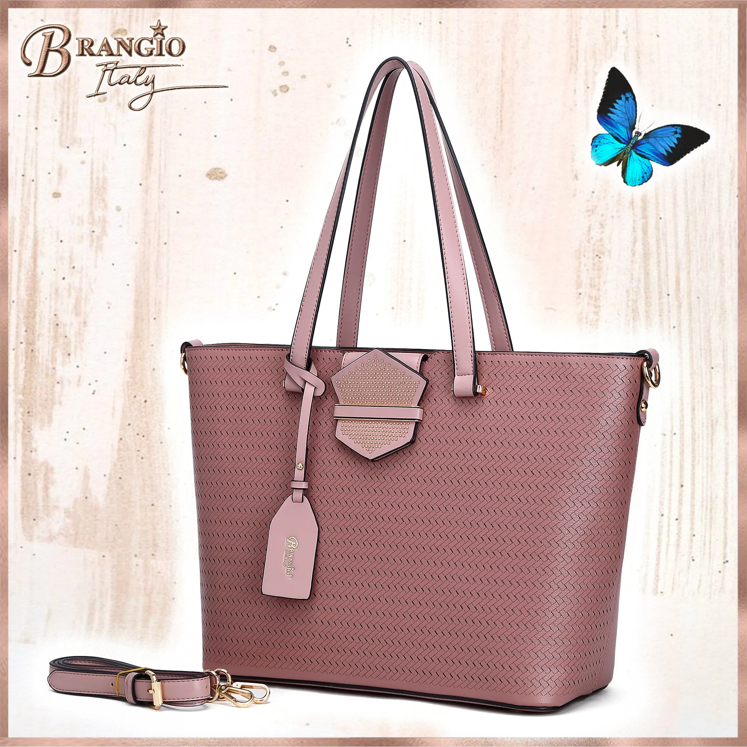 Brangio Stylish Perforated Tote Bag
