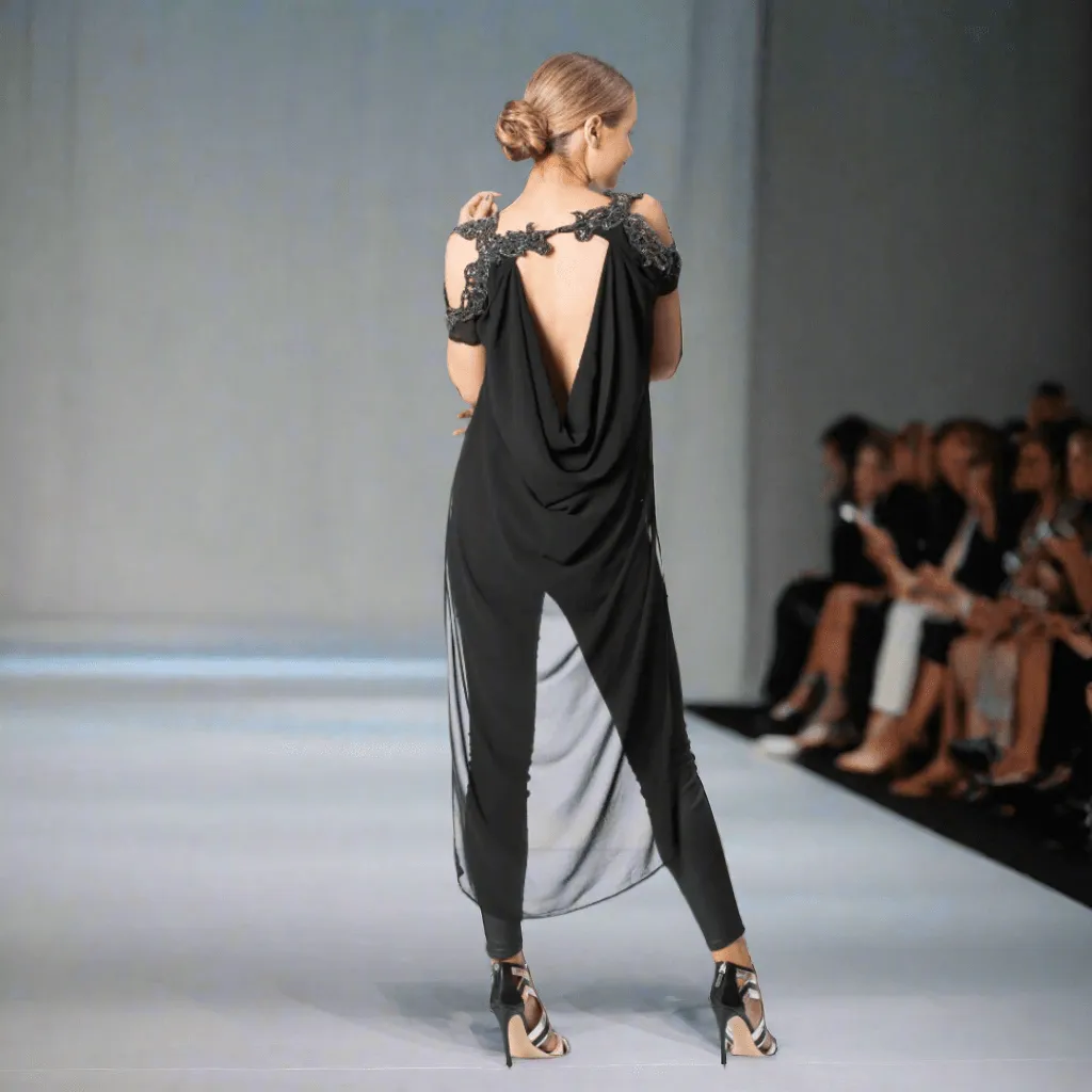 Draped Top with Intricate Beading