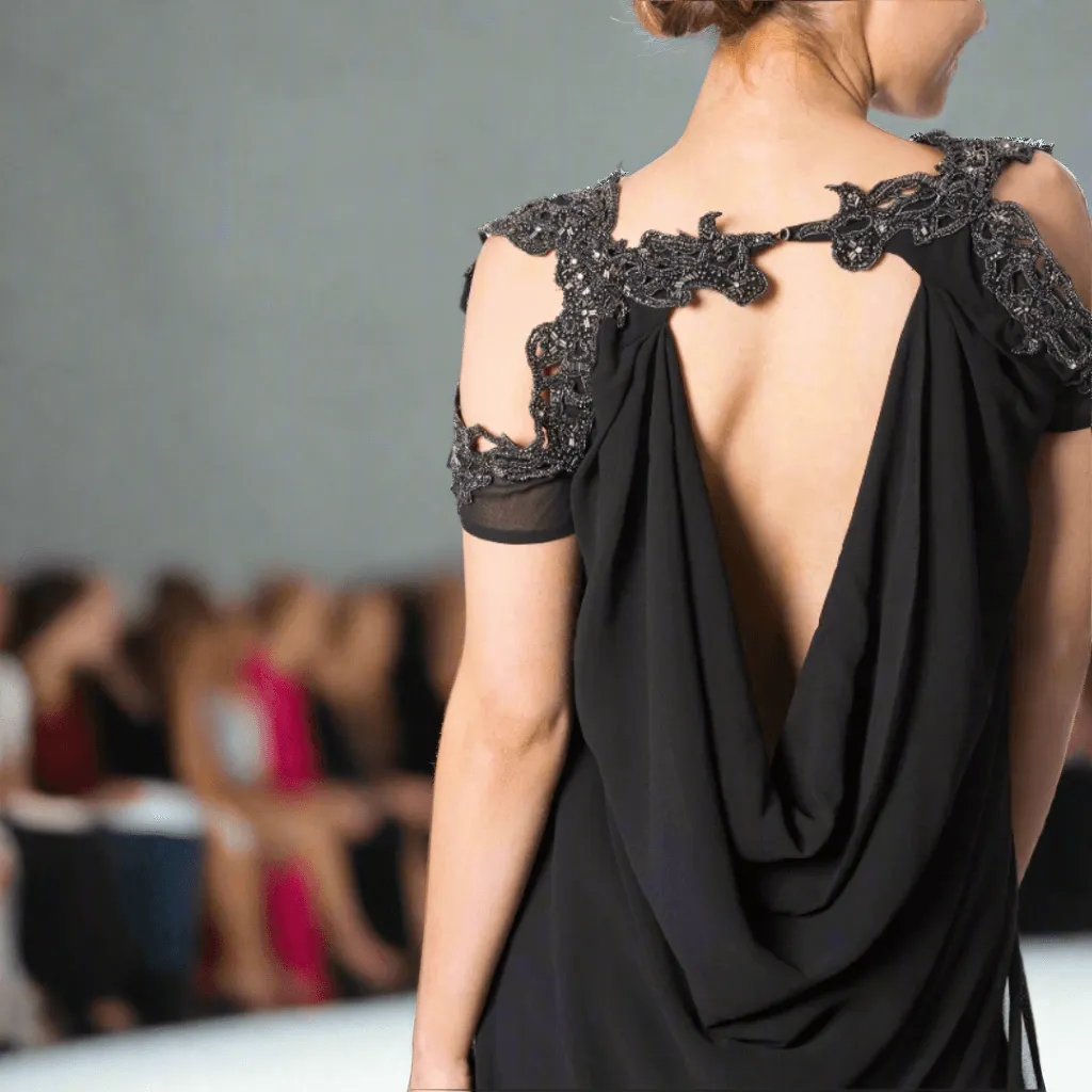 Draped Top with Intricate Beading