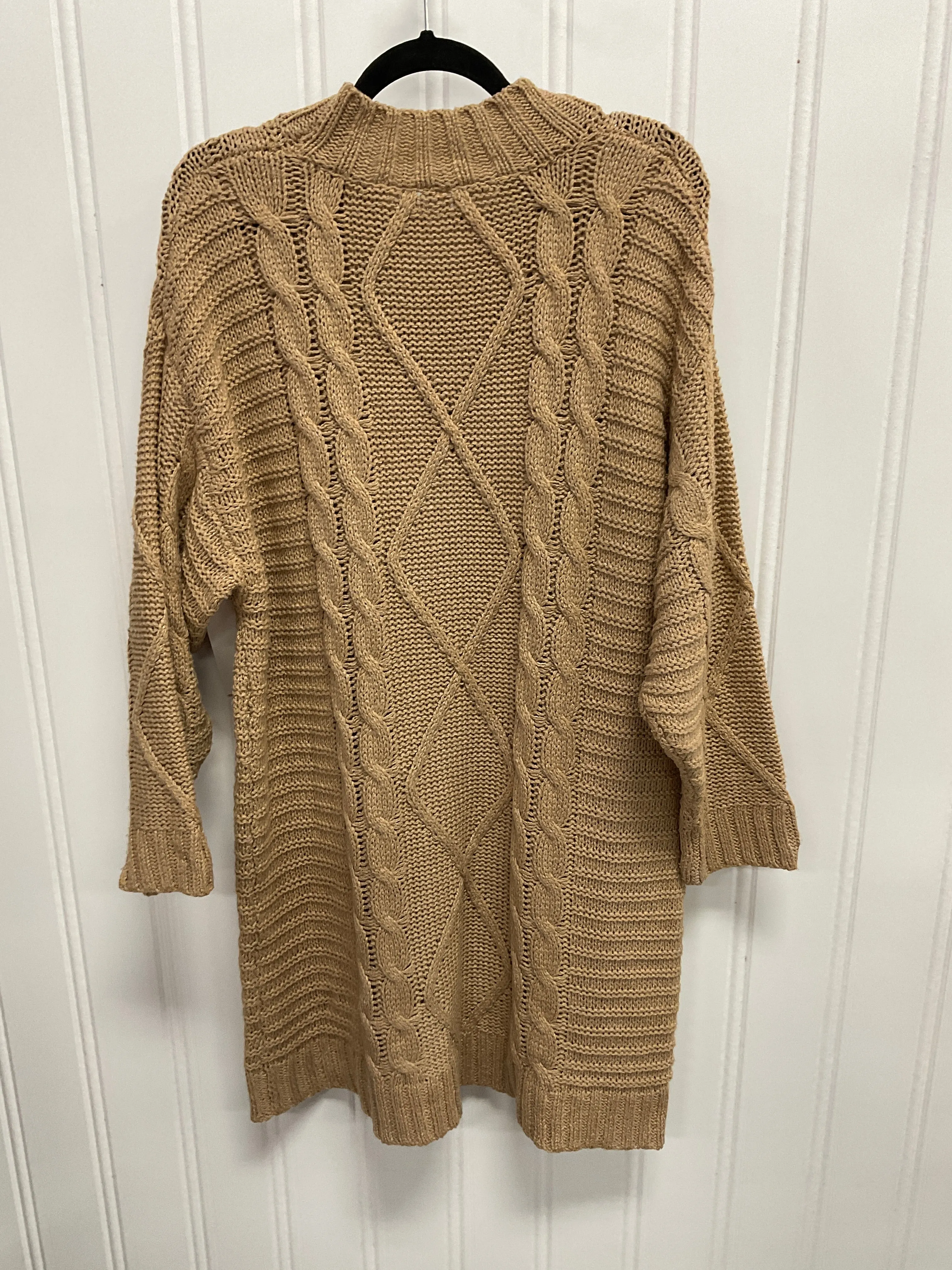 Dress Sweater By Amadi In Tan, Size: Xlp