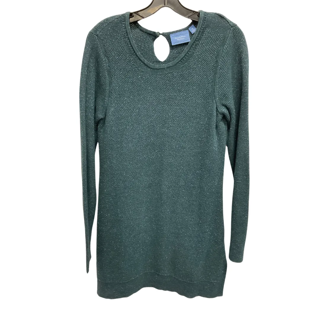 Dress Sweater By Simply Vera In Teal, Size: M