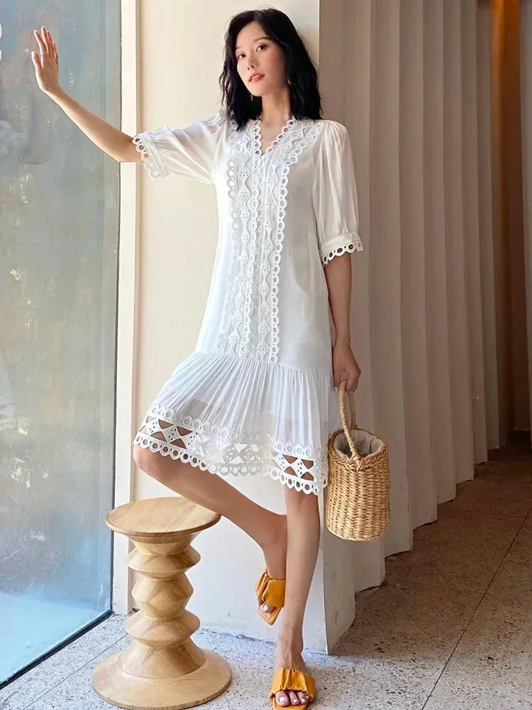 DressBetty - 2024 Summer Holiday Long Dress Vocation Beach Ladies New Midi Dress