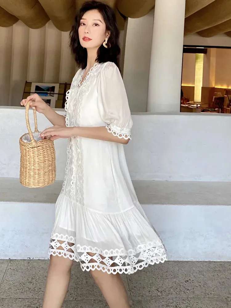 DressBetty - 2024 Summer Holiday Long Dress Vocation Beach Ladies New Midi Dress