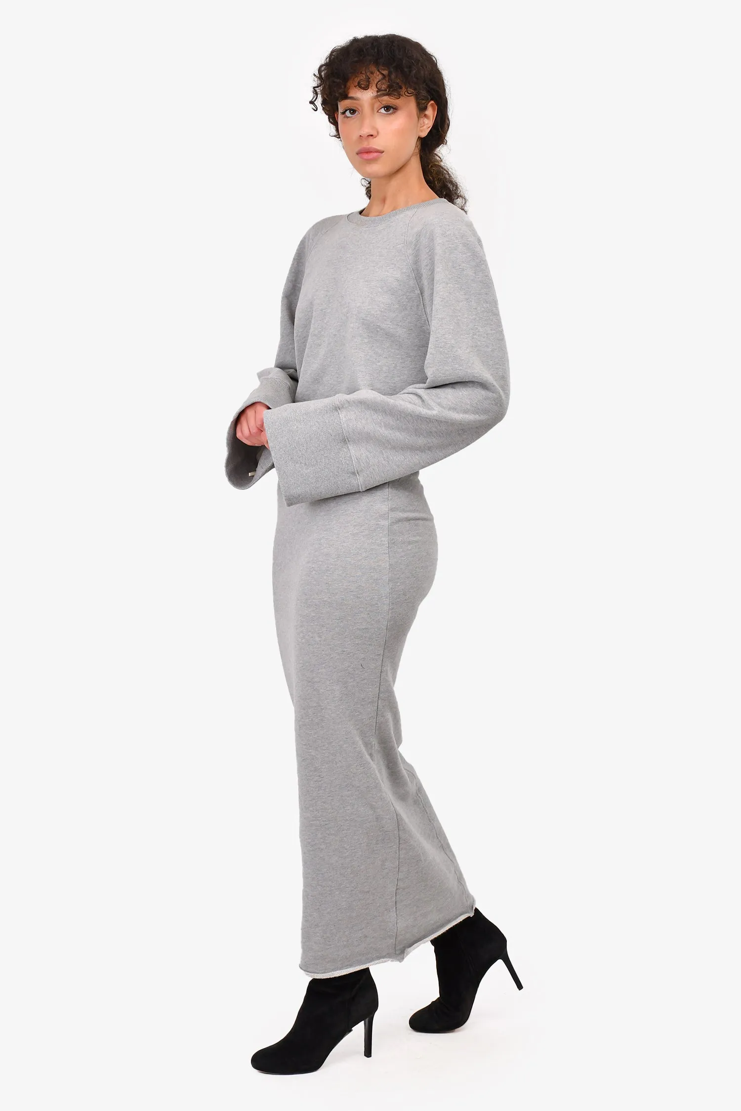 Grlfrnd Grey Maxi Sweater Dress Size XXS
