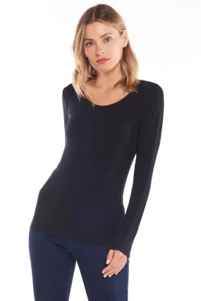Kelli Long Sleeve Top - Black
