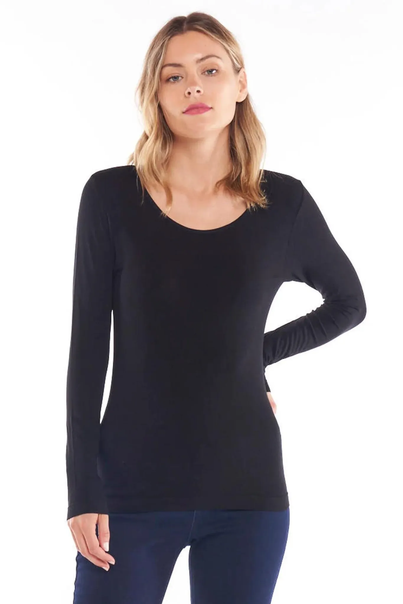 Kelli Long Sleeve Top - Black