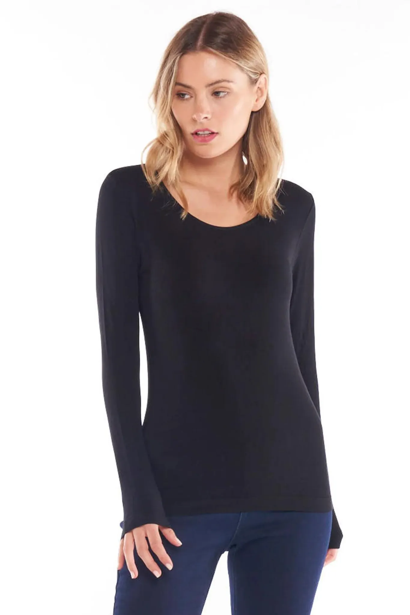 Kelli Long Sleeve Top - Black