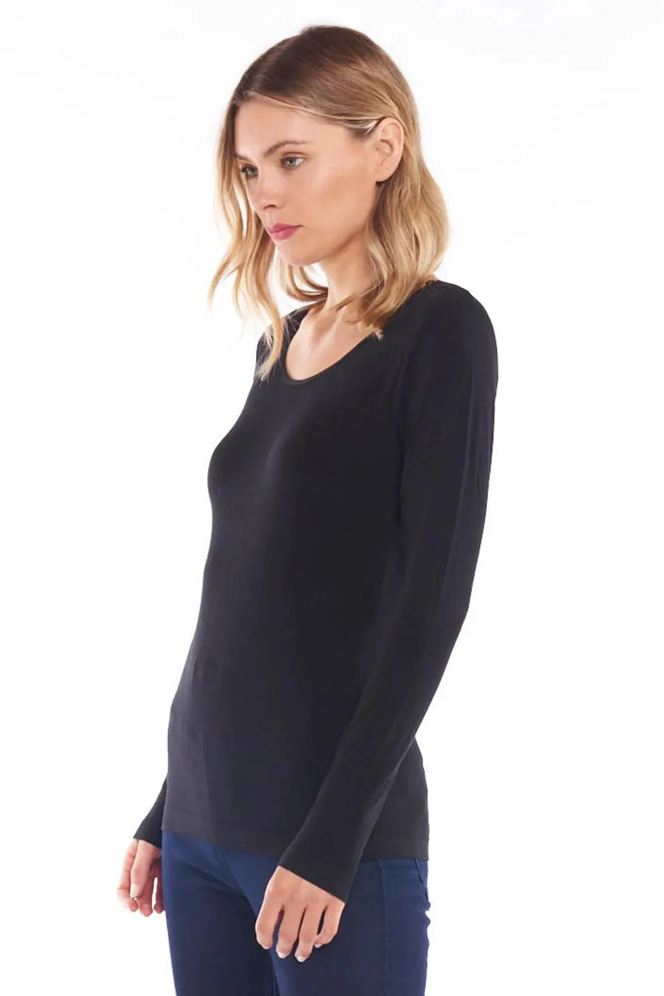 Kelli Long Sleeve Top - Black