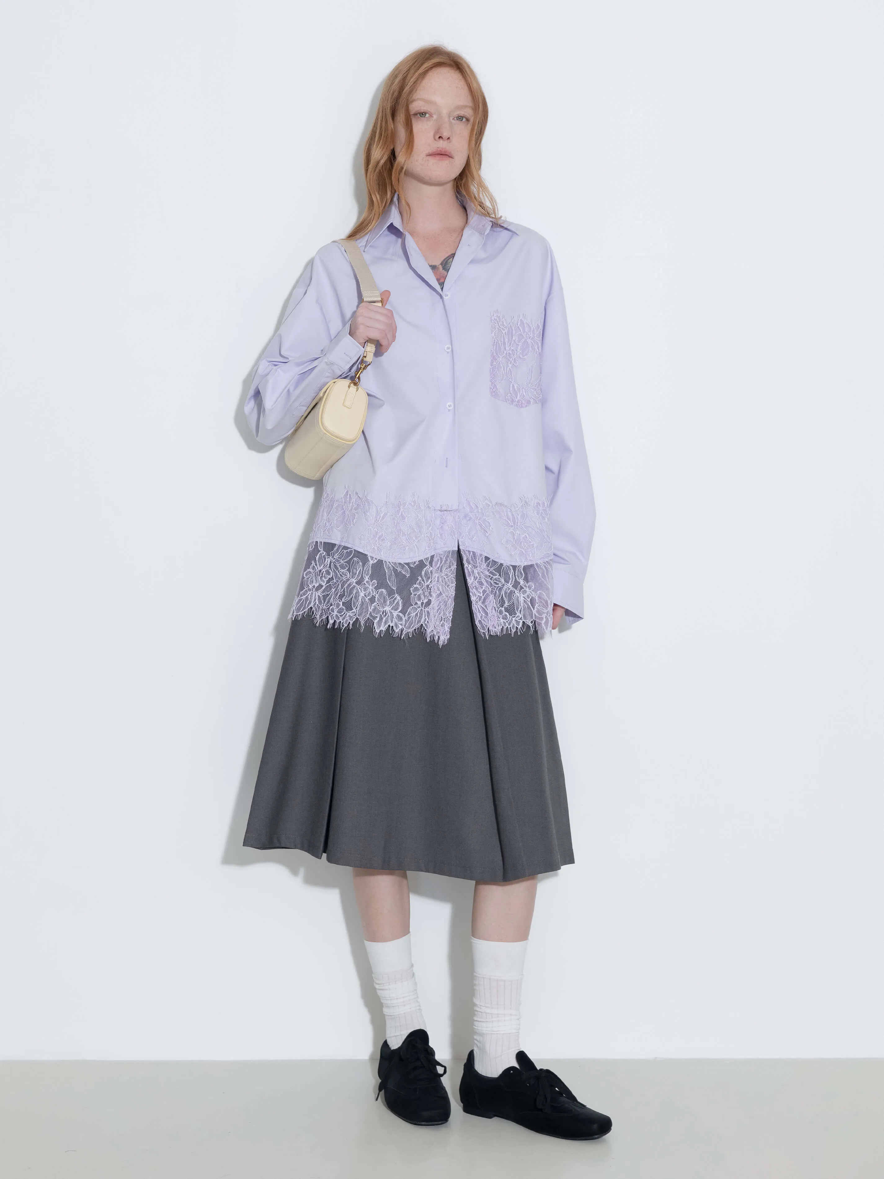 Lace Panel Shirt