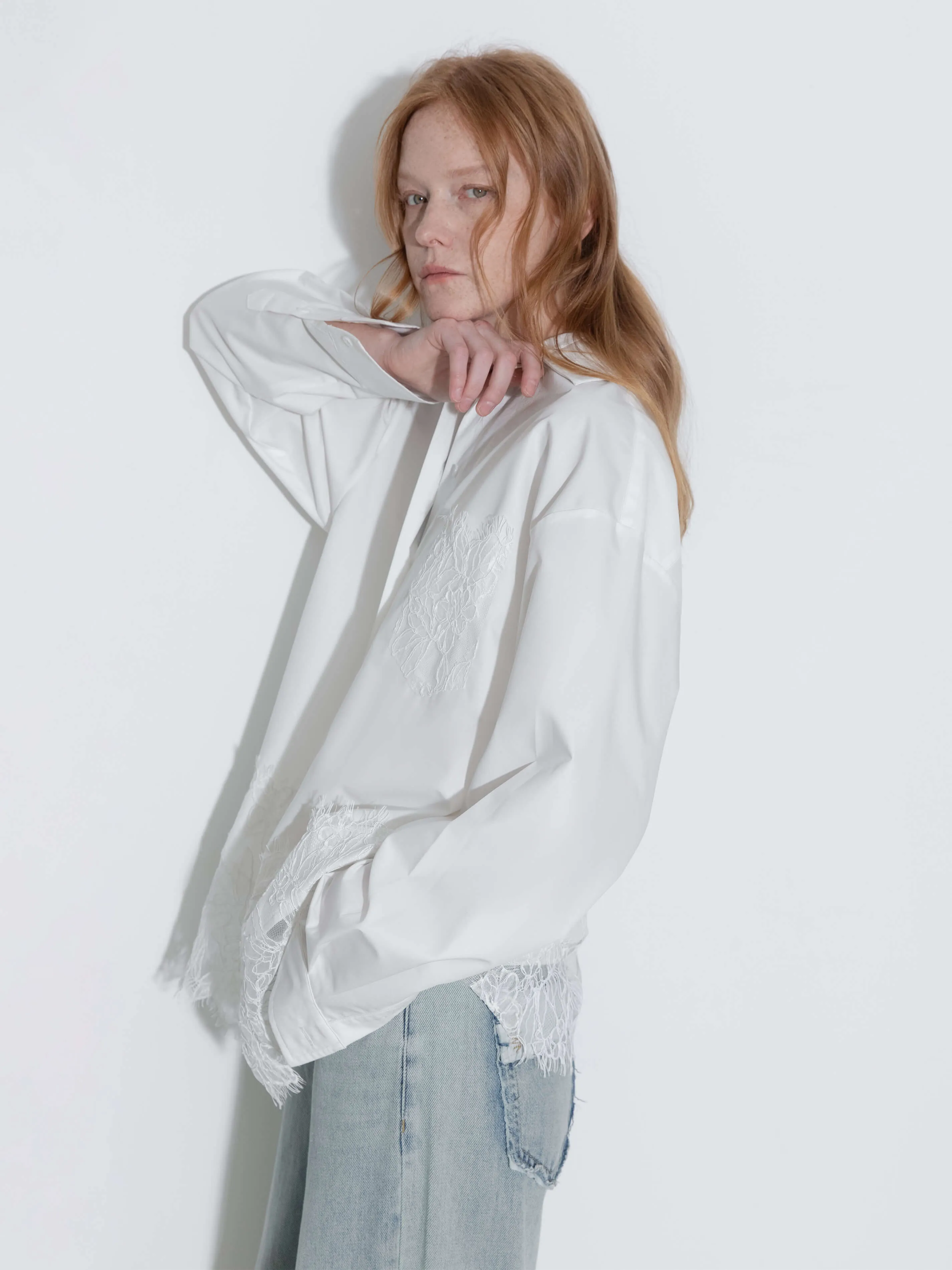 Lace Panel Shirt