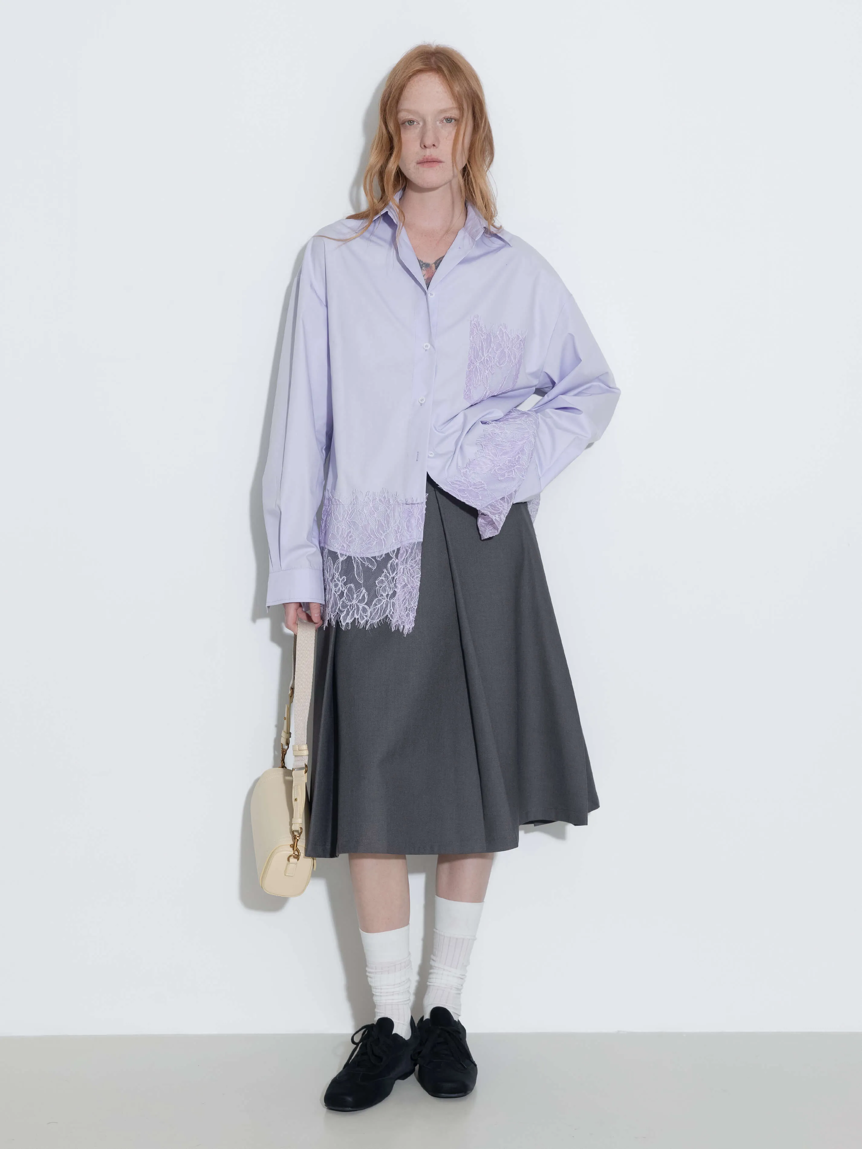 Lace Panel Shirt