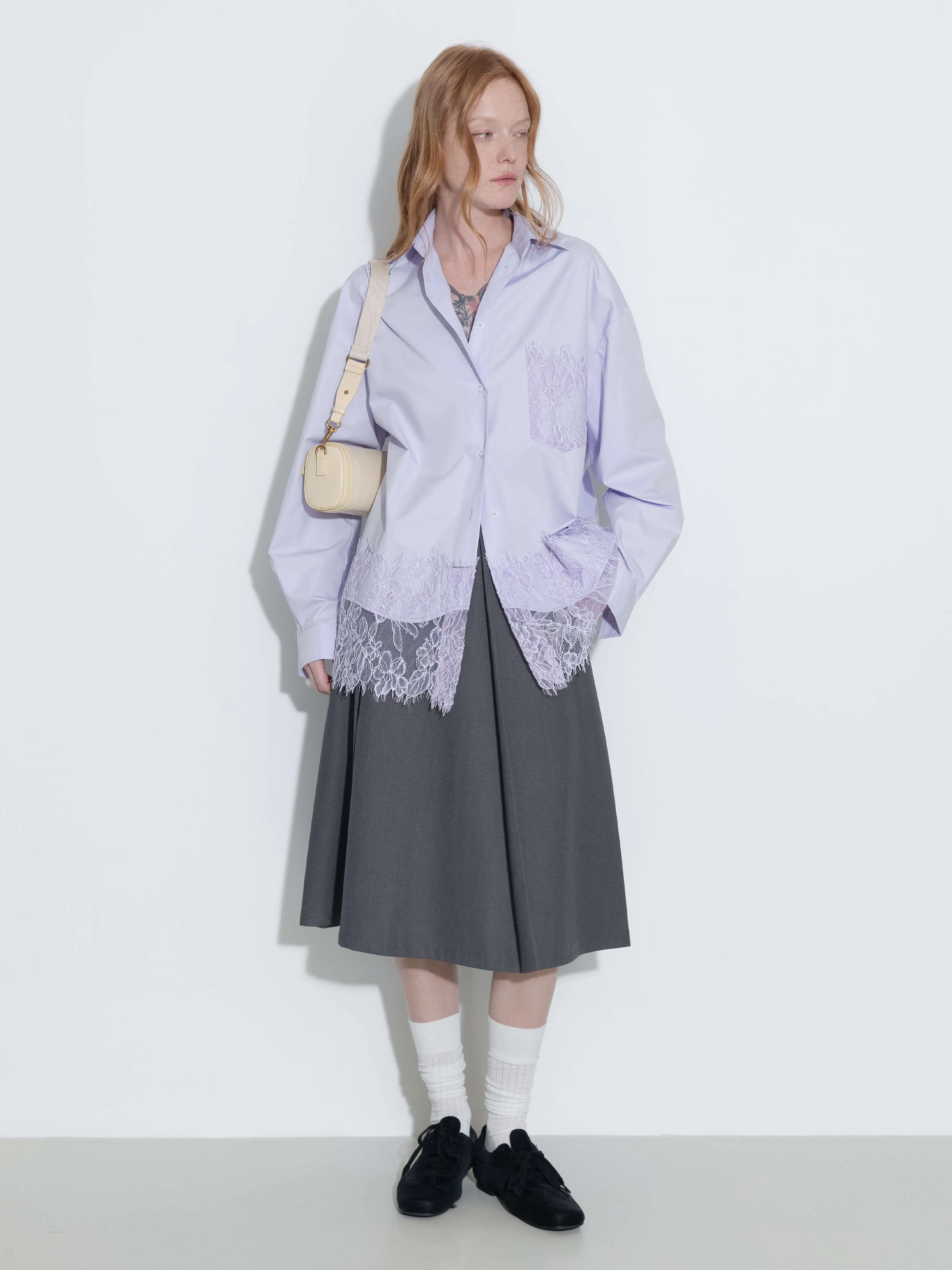 Lace Panel Shirt