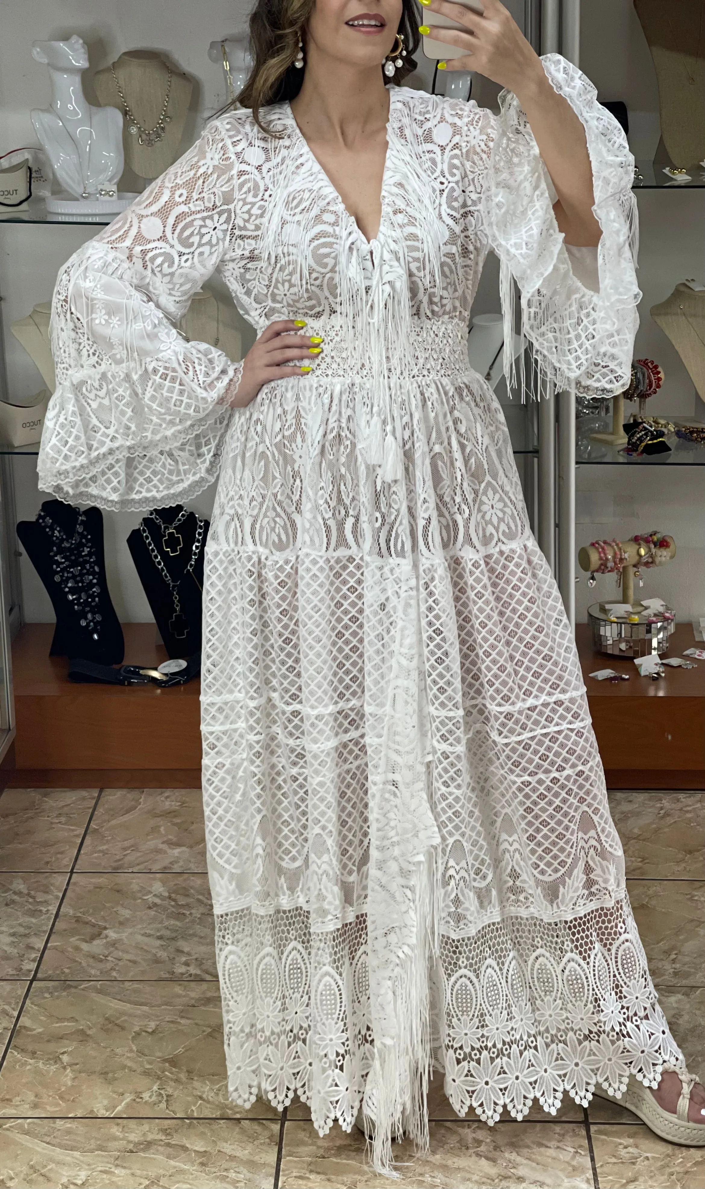 Marcela OS Bohemian Dress