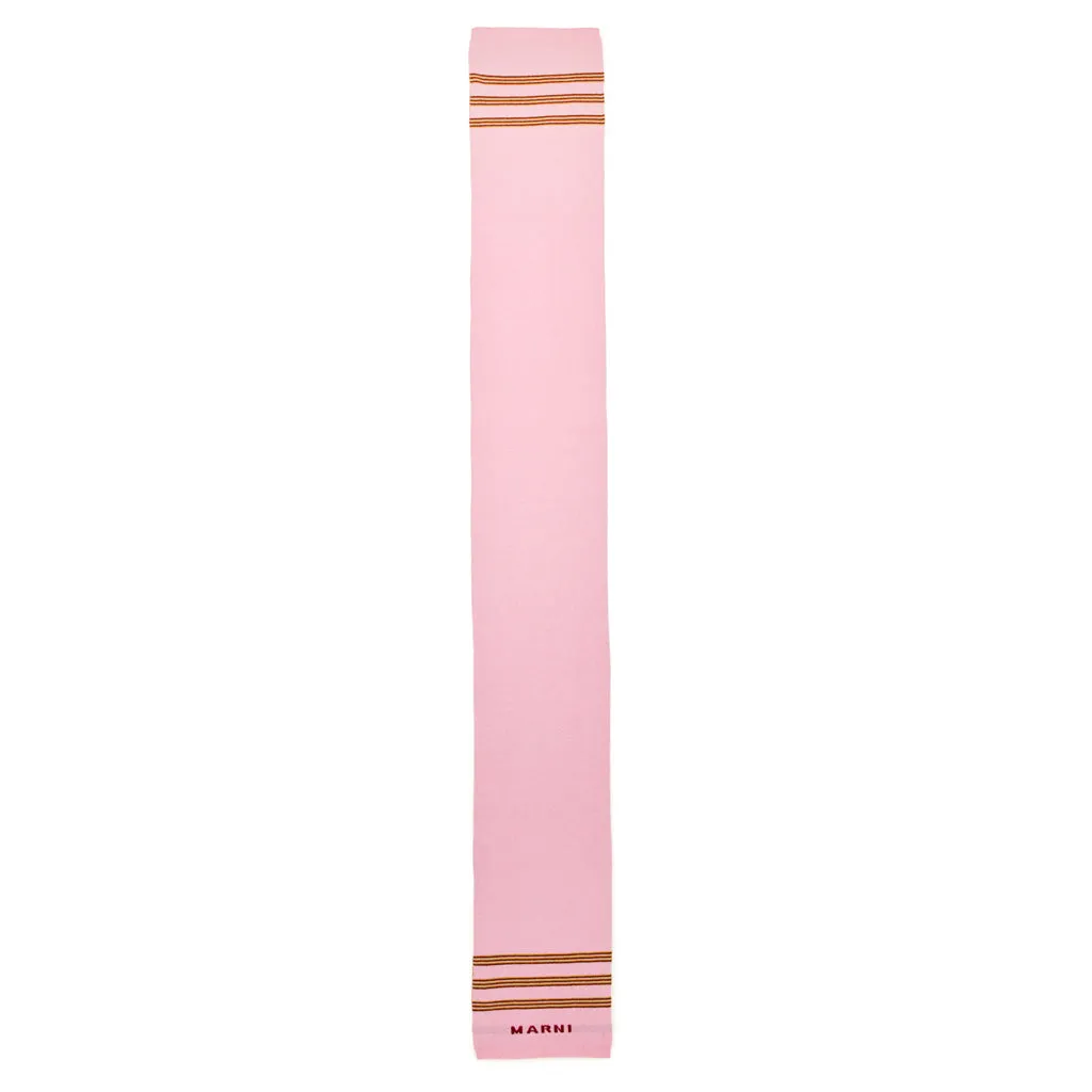 Marni Kids Stripe Logo Scarf