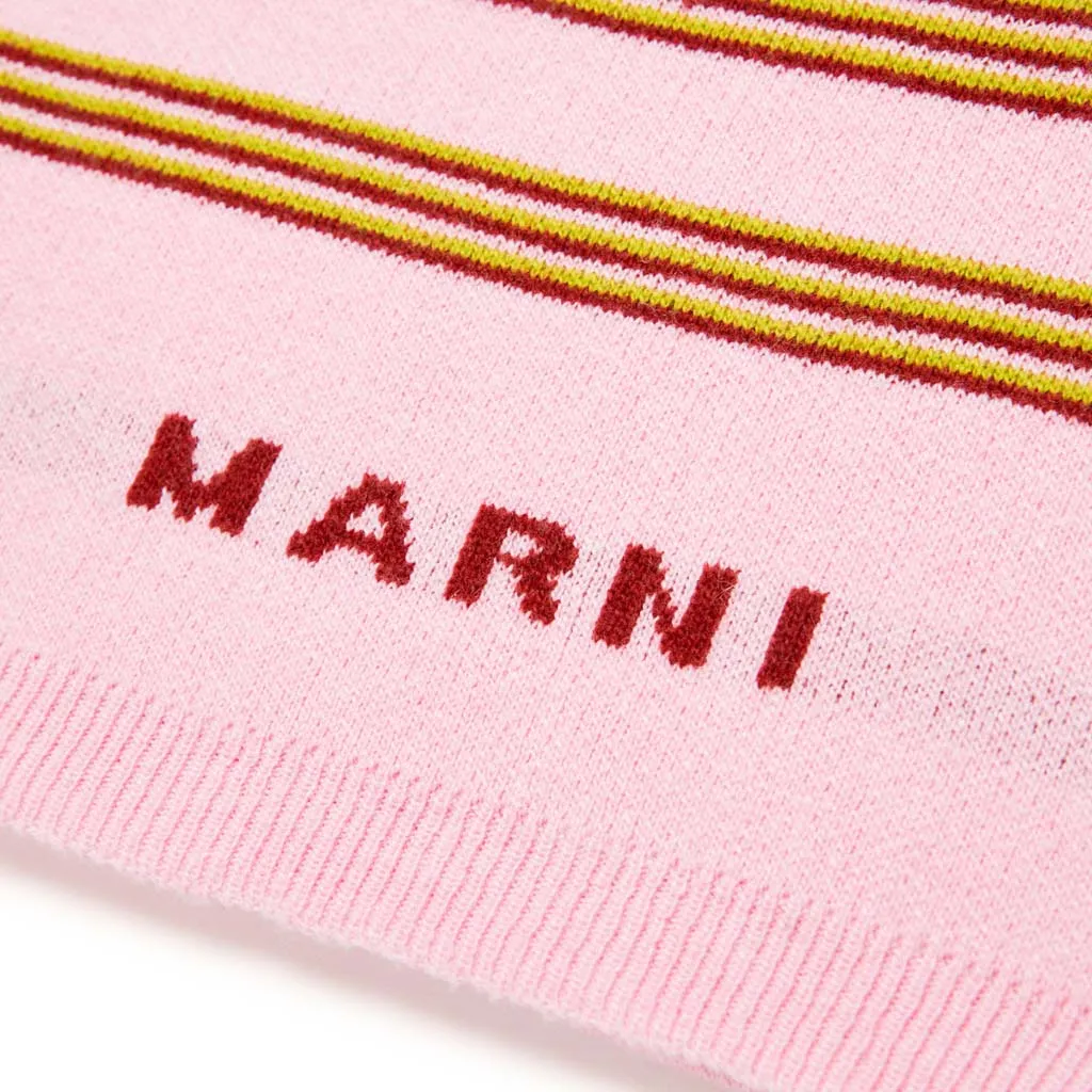 Marni Kids Stripe Logo Scarf