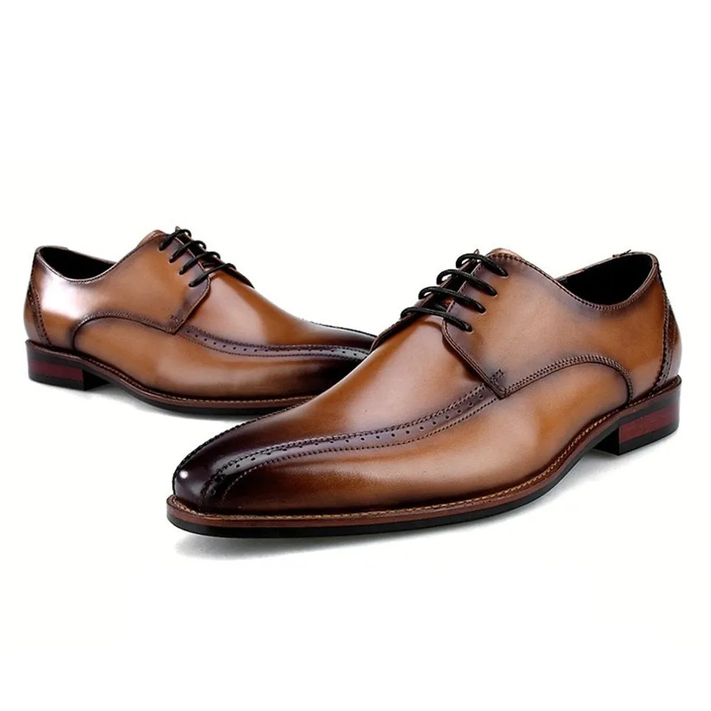 Men Lace Up Black Formal Shoes