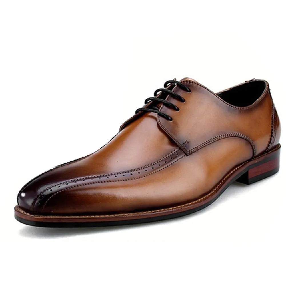 Men Lace Up Black Formal Shoes
