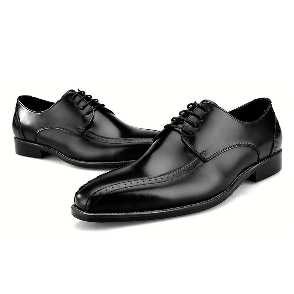 Men Lace Up Black Formal Shoes