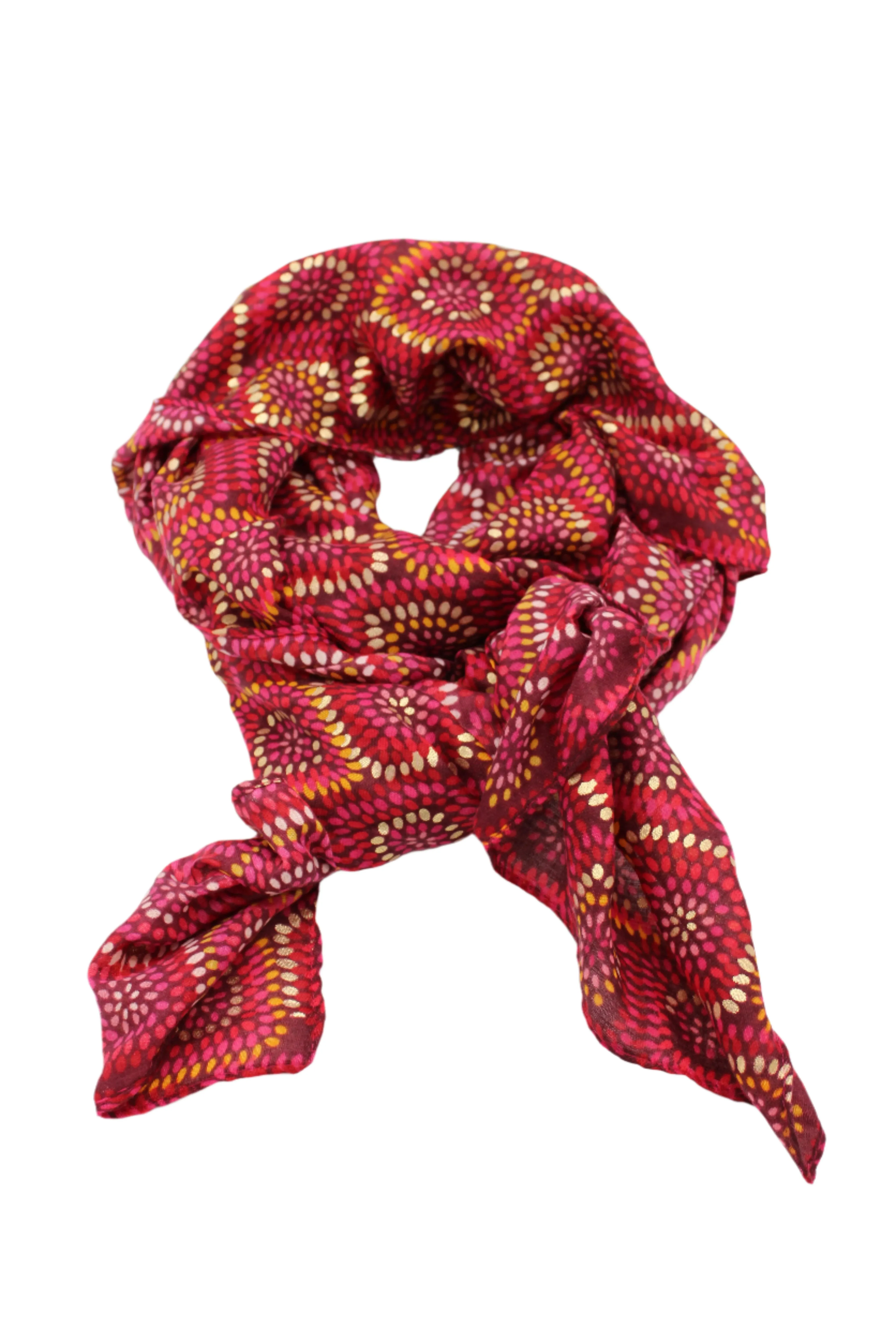 Metallic Detailing Scarf Wrap