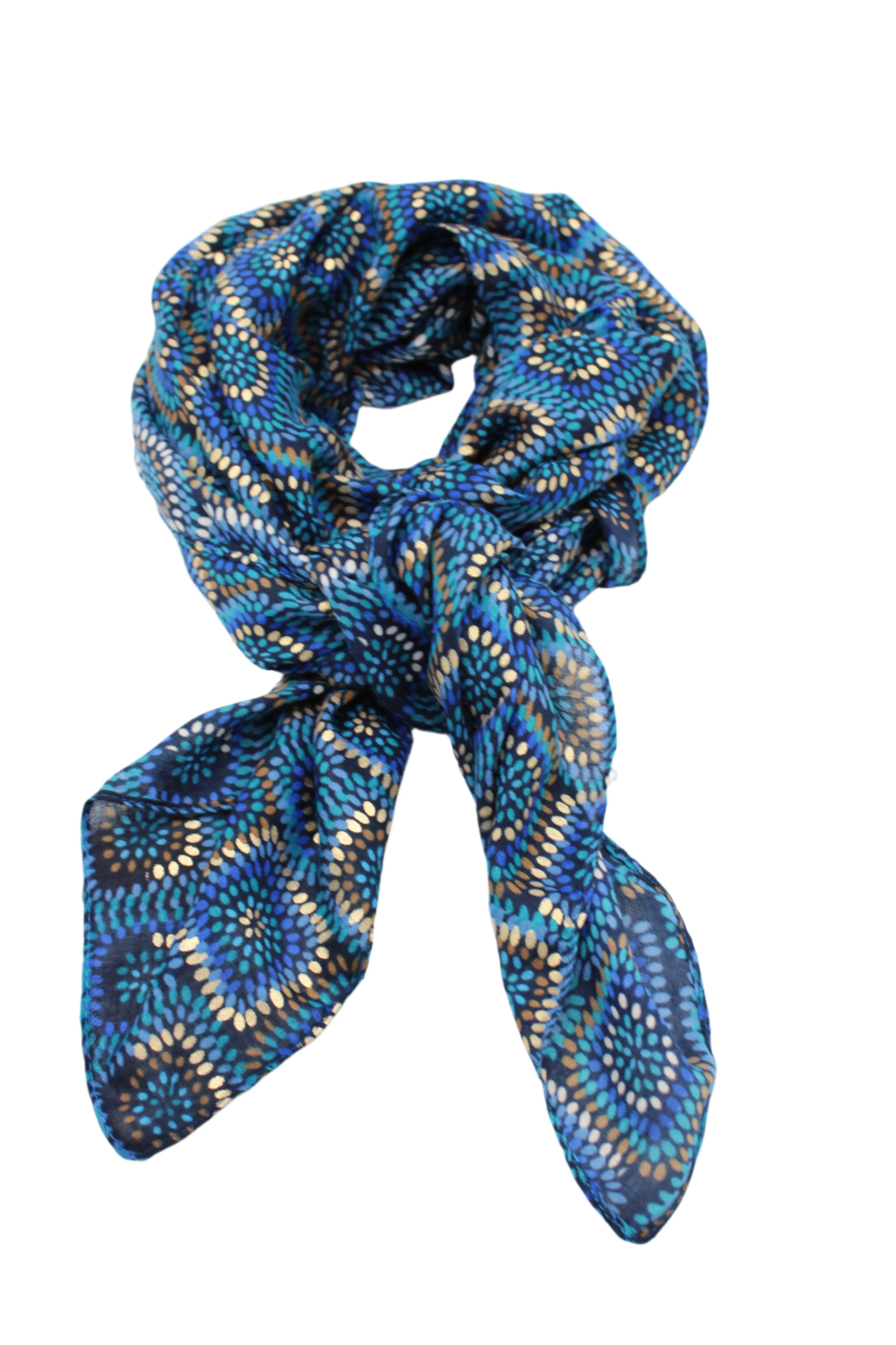 Metallic Detailing Scarf Wrap