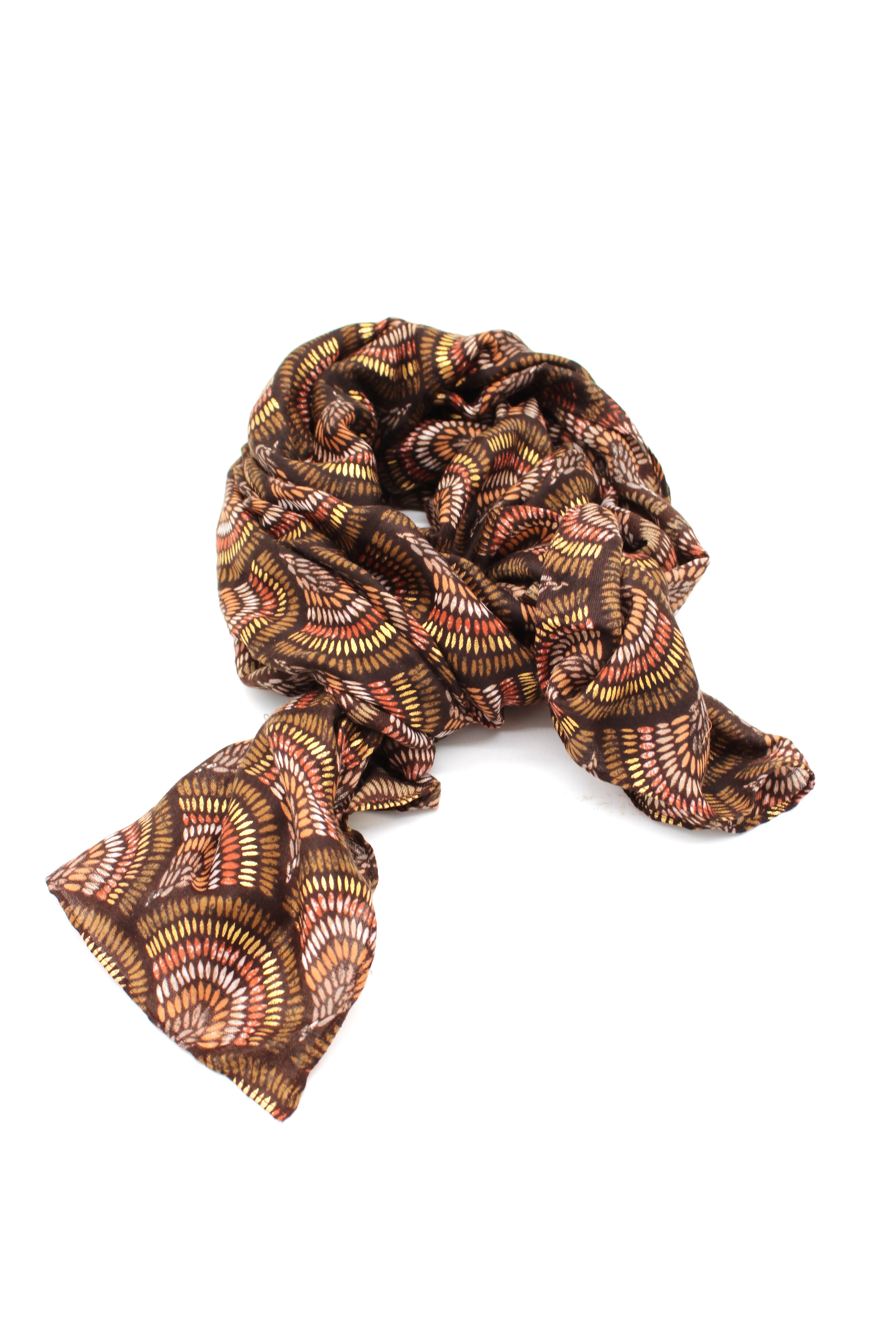 Metallic Detailing Scarf Wrap