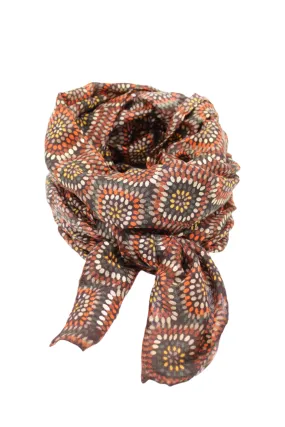 Metallic Detailing Scarf Wrap