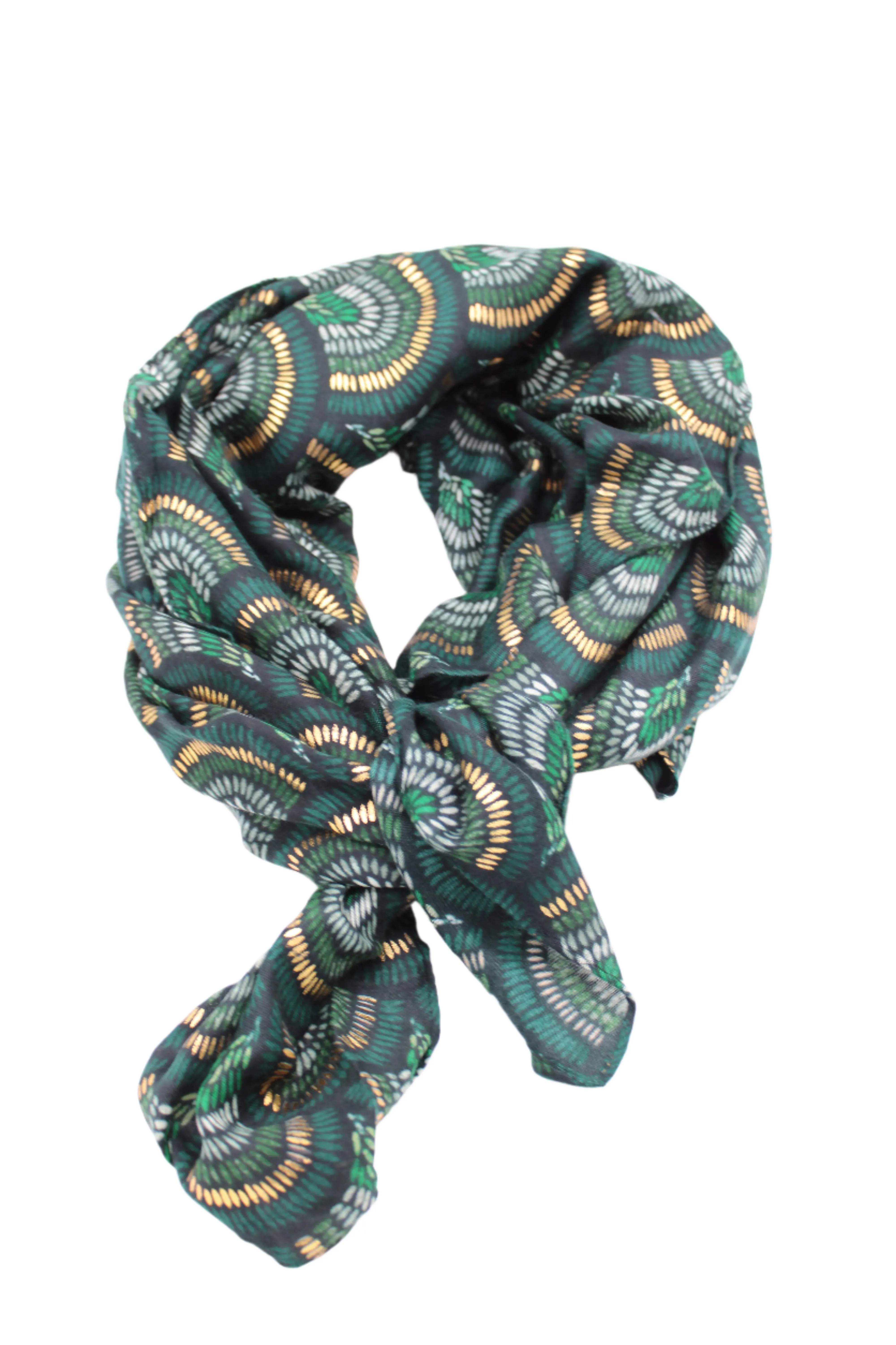 Metallic Detailing Scarf Wrap