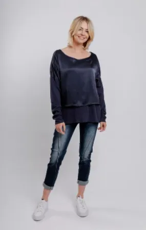 Moss Trixie Top - Navy