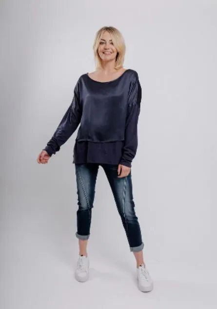 Moss Trixie Top - Navy