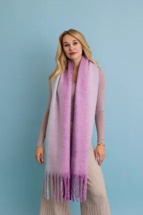 Ombre Dream Luxe Fringe Oversized Scarf