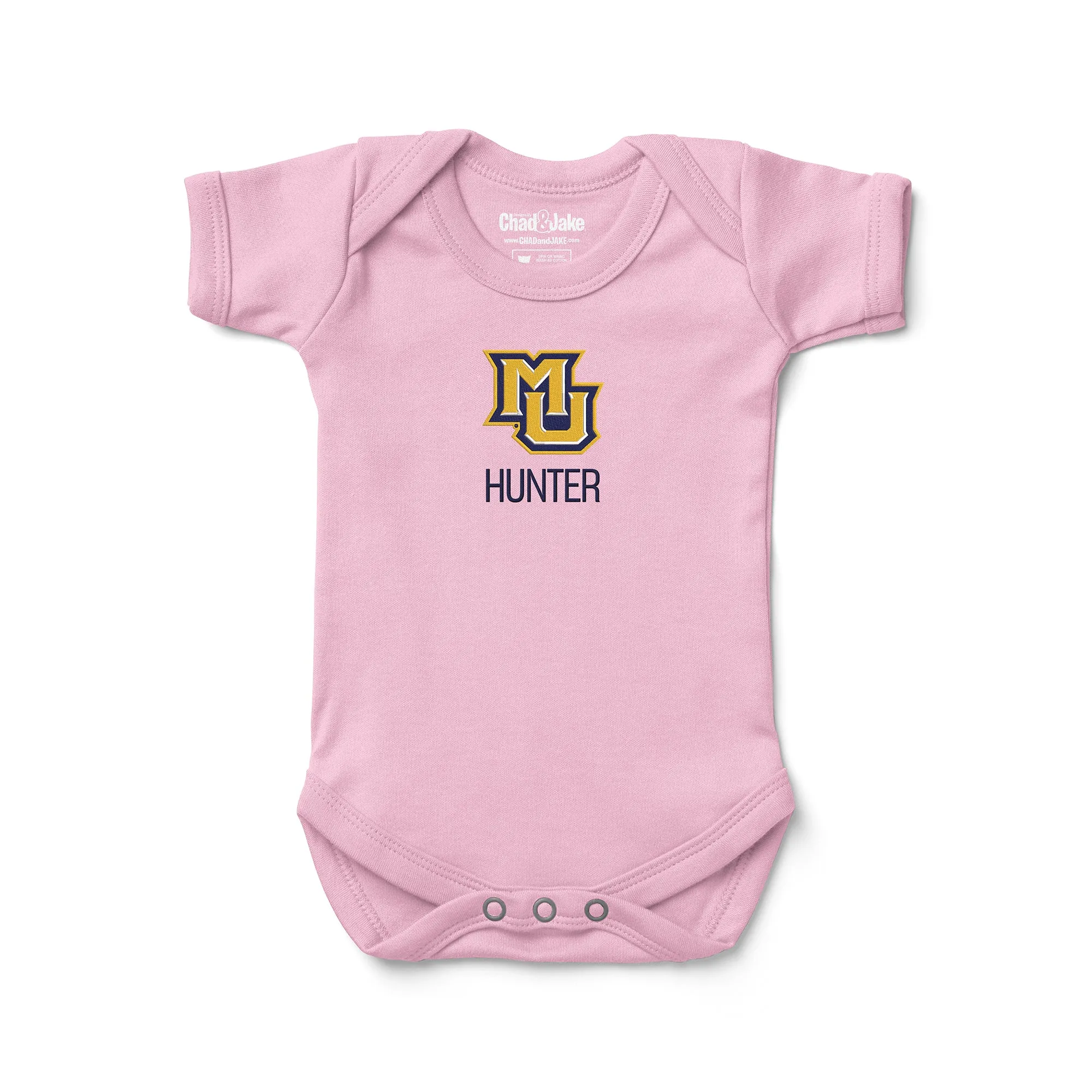 Personalized Marquette Golden Eagles Bodysuit