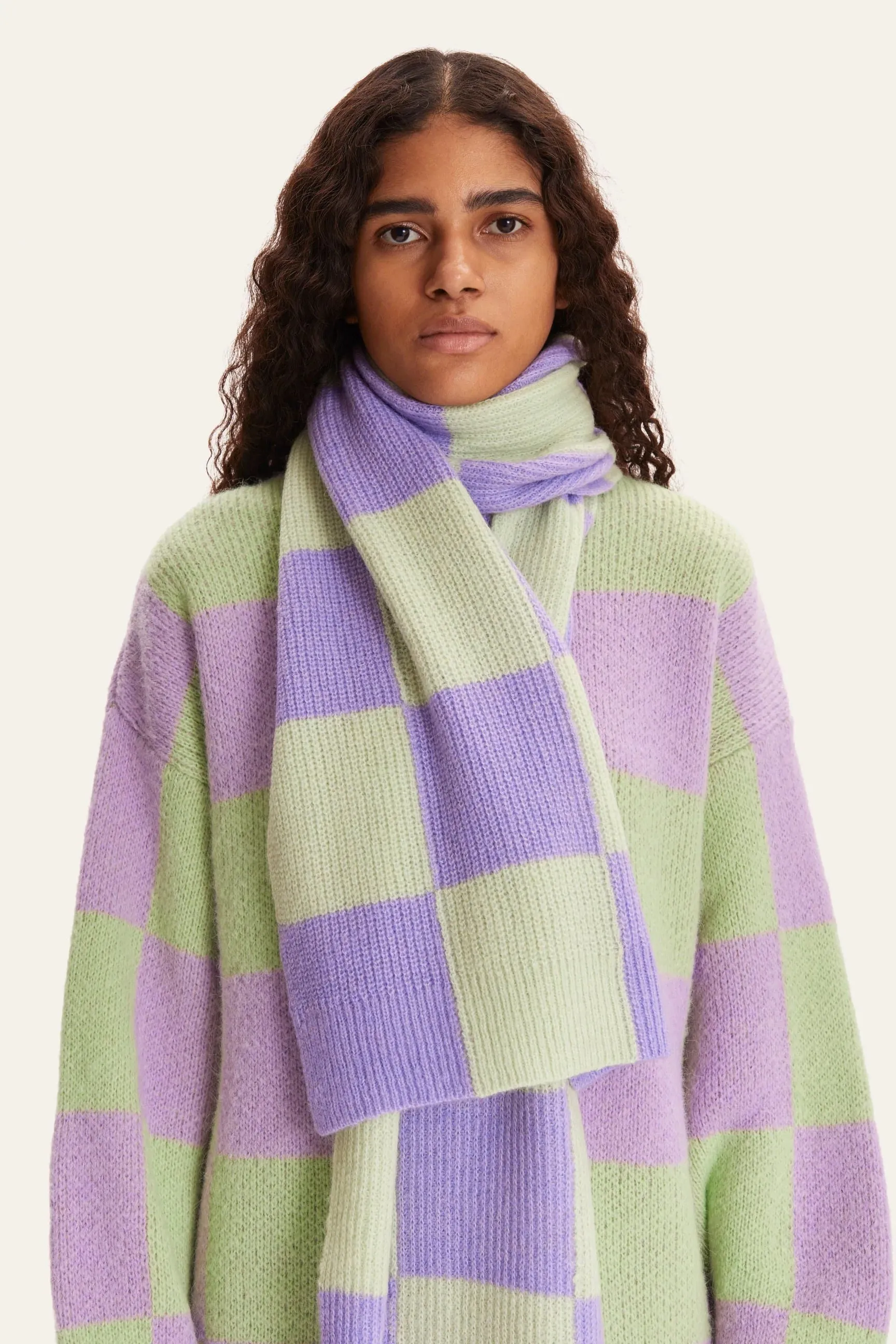 Stine Goya- Orphea Scarf: Lavender Fog