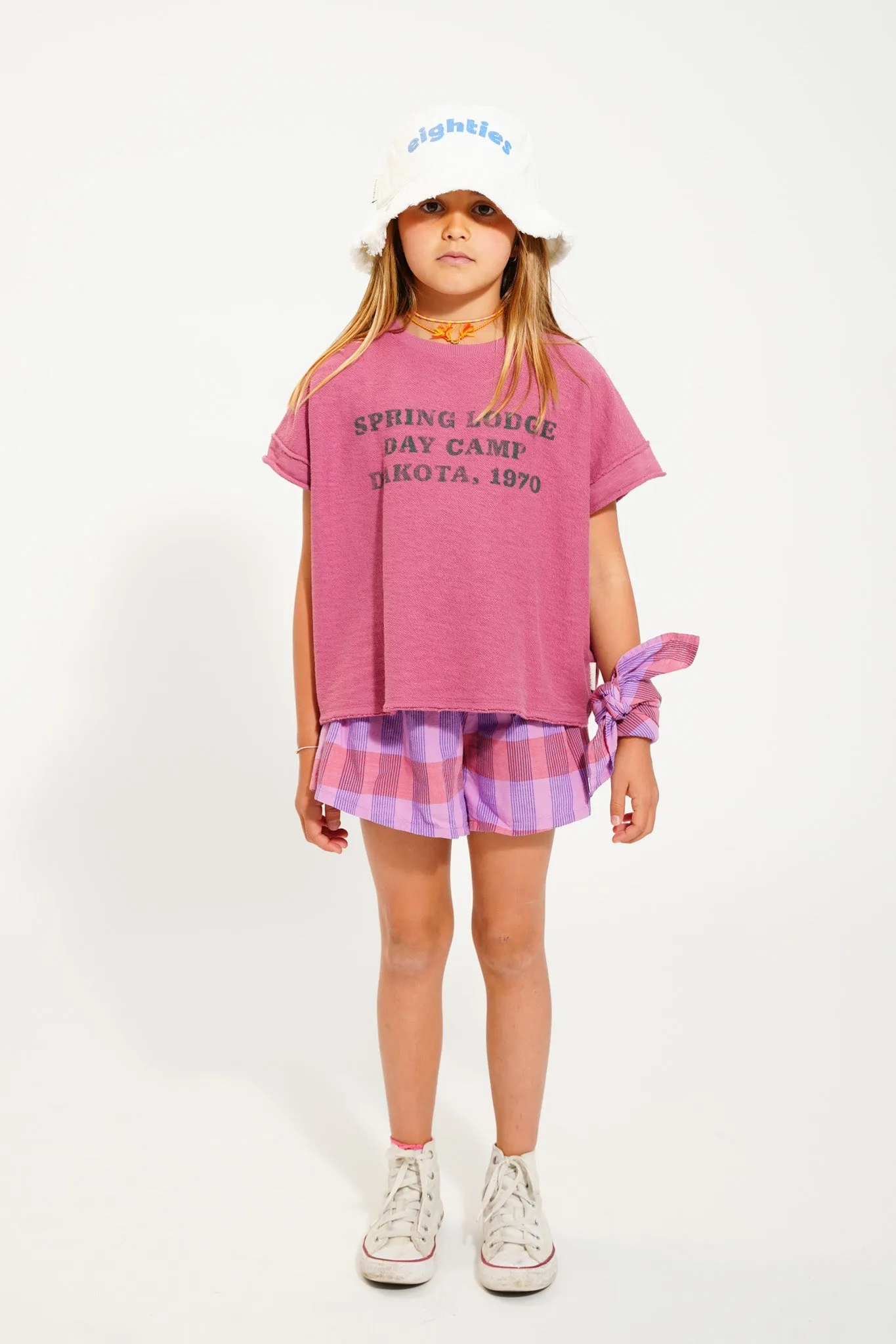 t'shirt | aubergine w/ "spring lodge" print
