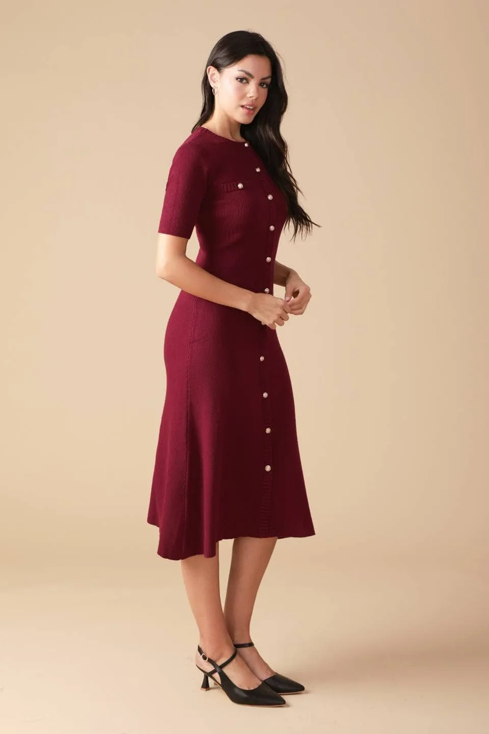 Vollie Sweater Knit Midi Dress FINAL SALE