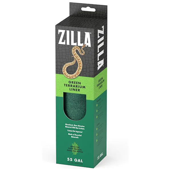 Zilla Terrarium Liner Reptile Bedding; Green